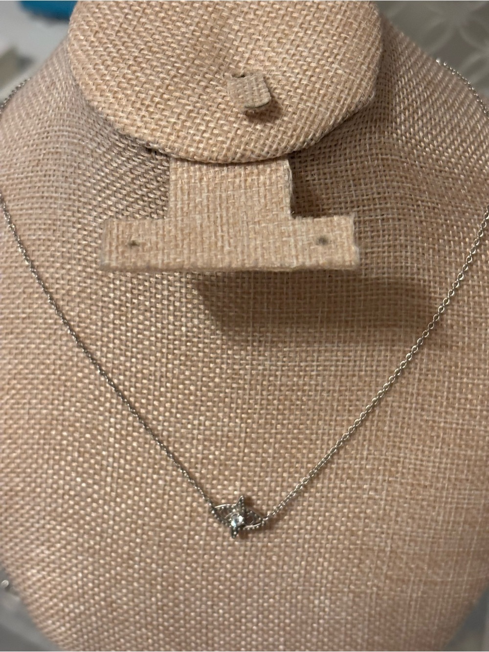 Silver Clear Stone Star Pendant Necklace - Women Jewelry